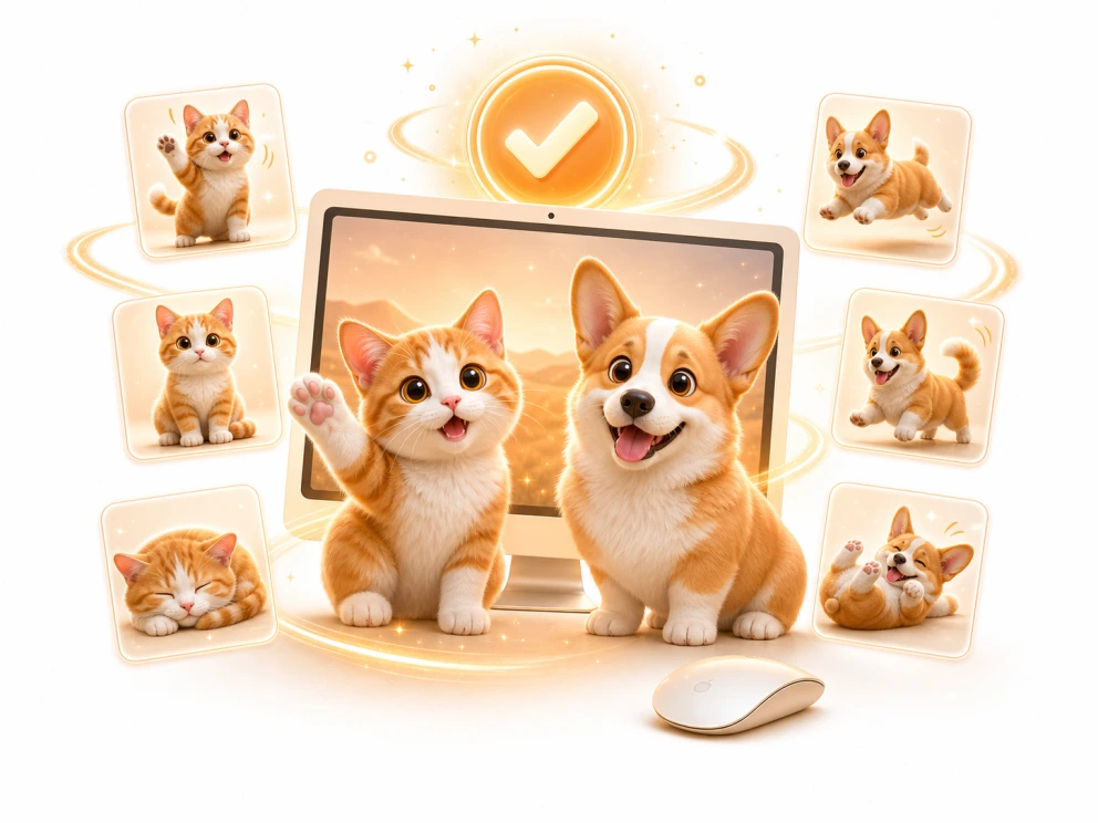 A cat and dog companion with a fuller set of moves